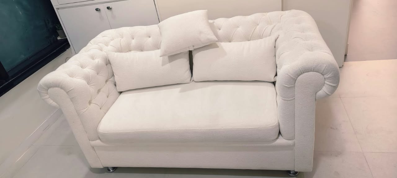 Ivory chesterfield sofa