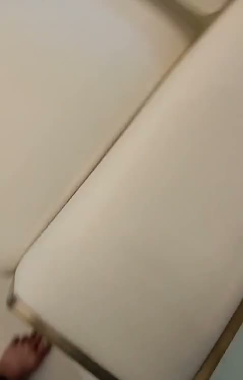 White leather sofa cushions